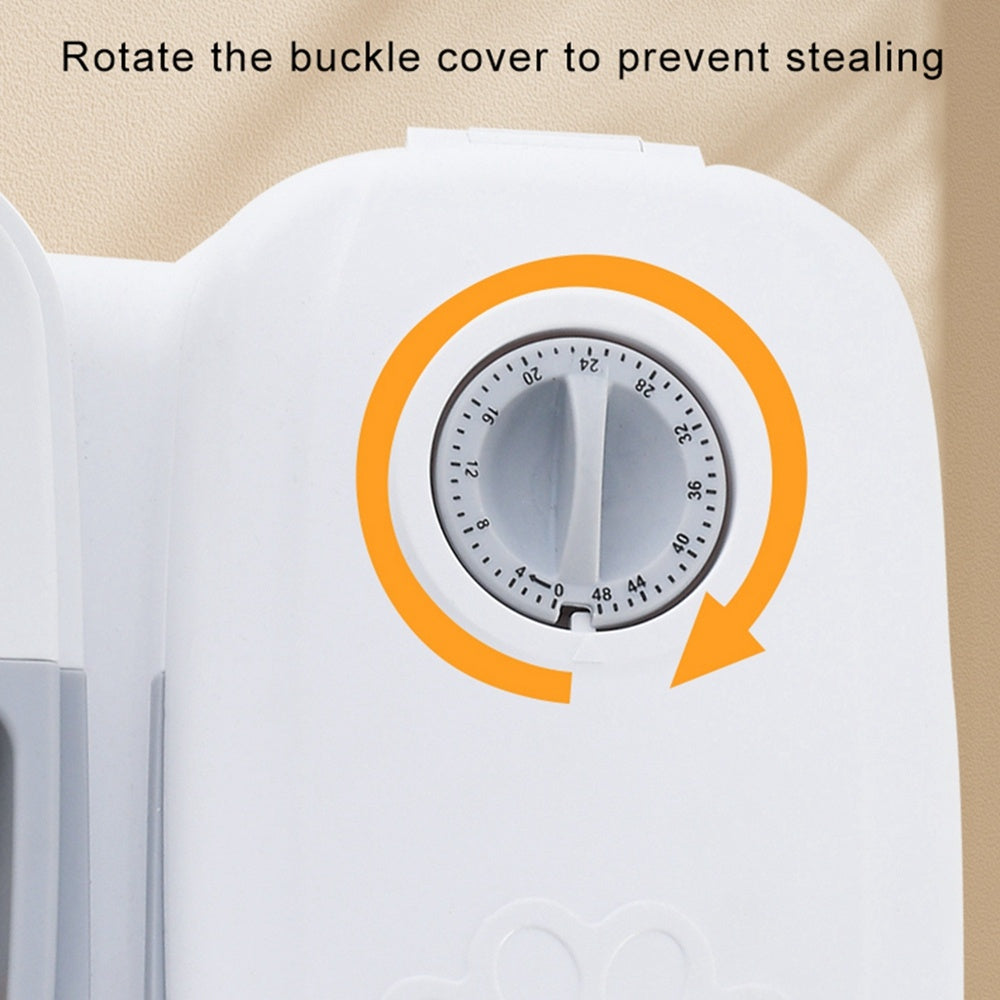 Smart Automatic Pet Feeder with Timer and Steel Bowl
