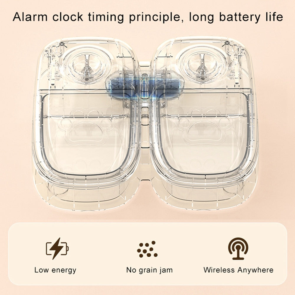 Smart Automatic Pet Feeder with Timer and Steel Bowl